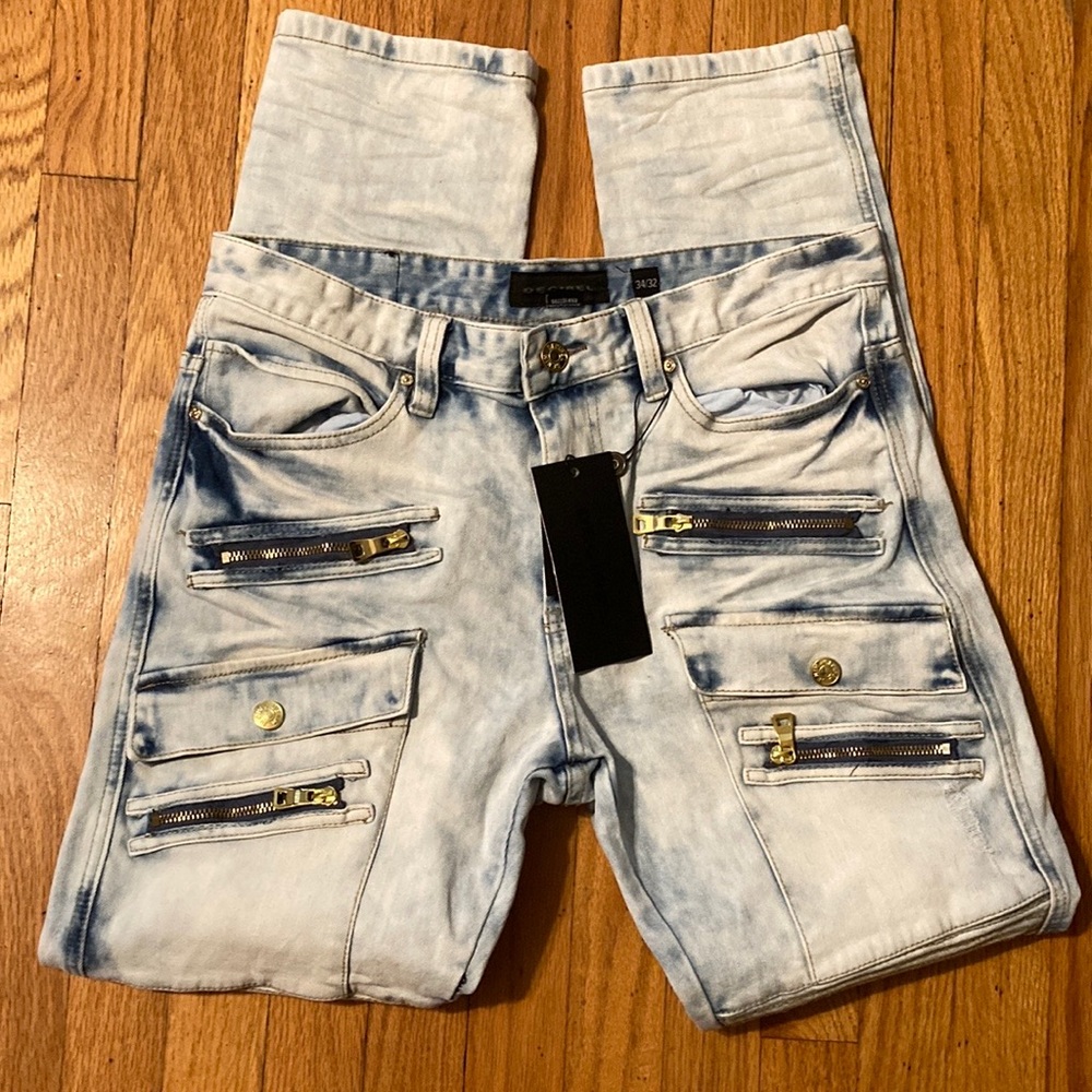 Decibel men’s light wash jeans sz:34/32
